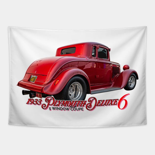 1933 Plymouth Deluxe Six 5 Window Coupe Tapestry by Gestalt Imagery