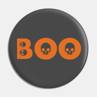 Halloween skulls BOO Pin