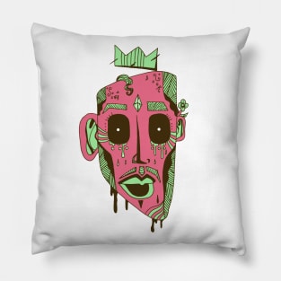 Pink Mint Strange King Juan Pillow