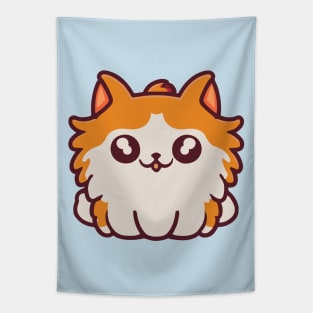 cute persian cat cartoon Tapestry