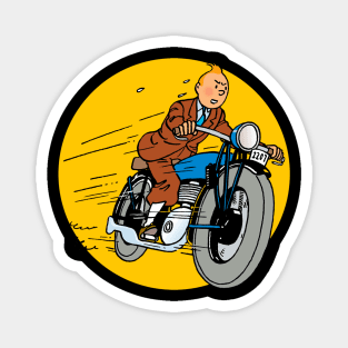 TINTIN MOTOBIKE Magnet