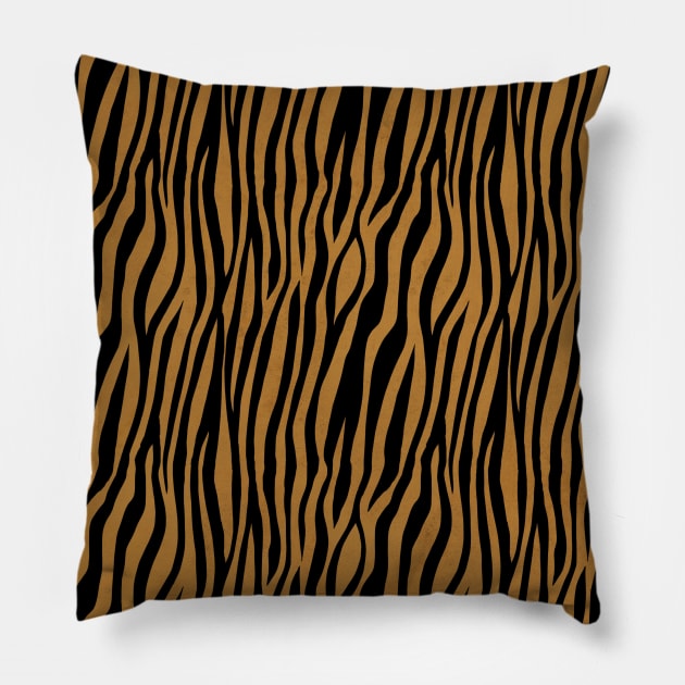 Classic Safari Tiger Print Pillow by Letters by Meliora