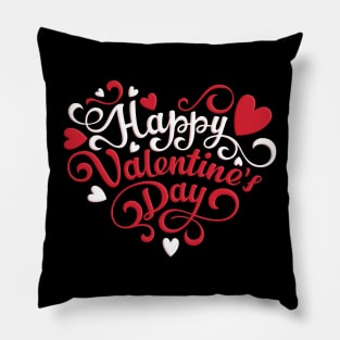 Happy Valentine's Day Red Heart For Women Men Gifts 2024 Pillow