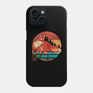 Forest Animal Lover Nature Retro Wildlife Fox Phone Case