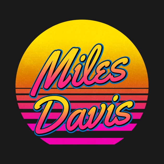 Miles Personalized Name Birthday Retro 80s Styled Gift by Jims Birds