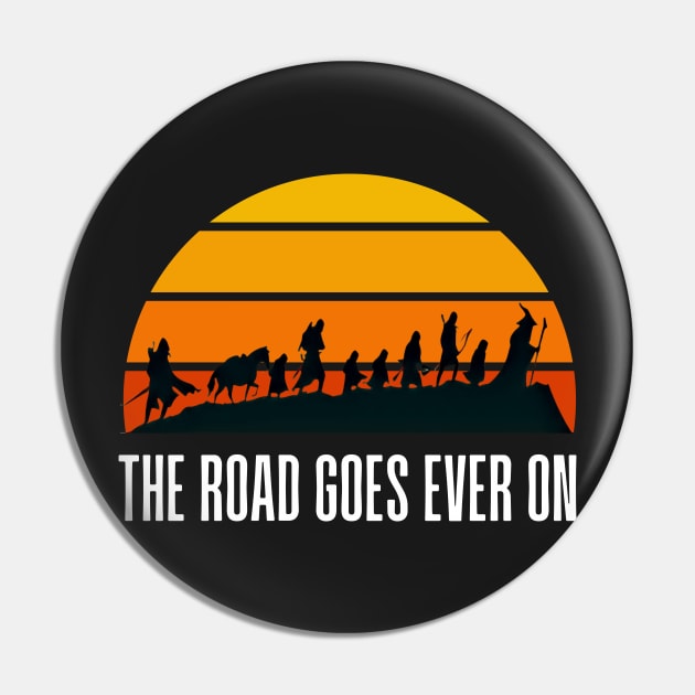 The Road Goes Ever On II - Fellowship Pin by Fenay-Designs