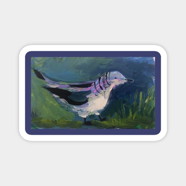 Bird in still modern Magnet by sonaart