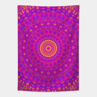 Colorful Ornate Mandala Tapestry