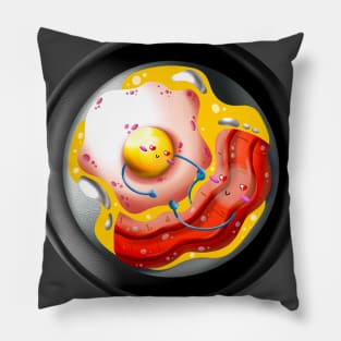 Egg and Bacon Love Pillow