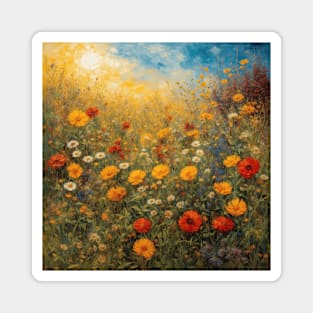 Colorful Flower Bush Magnet