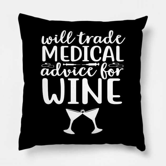 Will Trade Medical Advice For Wine Pillow by Journees