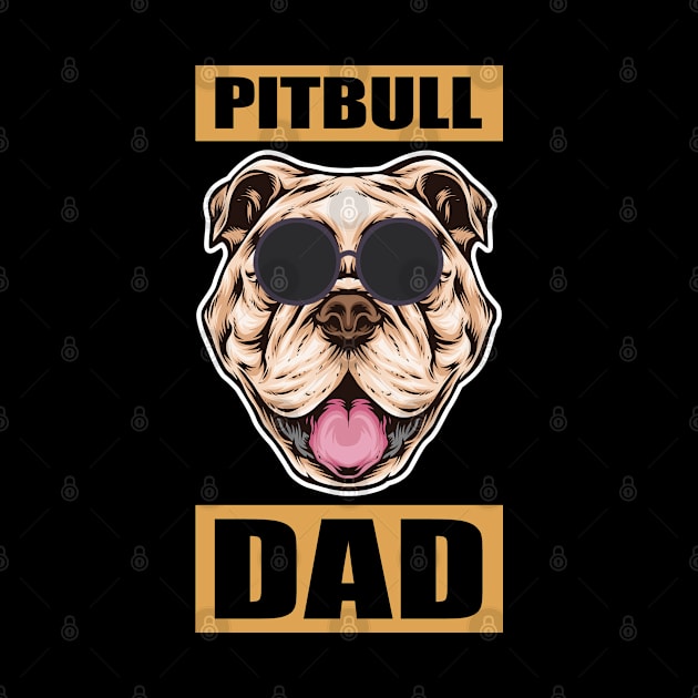 Pitbull Dad | Dog Owner American Pitbull Terrier by Streetwear KKS