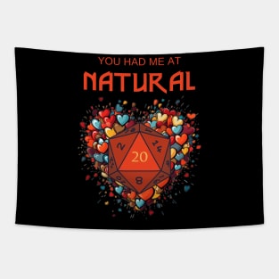 You Had Me At Natural 20 - D20 - Colors - Funny RPG Tapestry