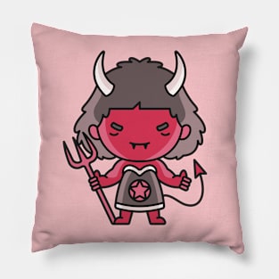 Kawaii Cute Little She Devil Pillow