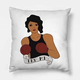 Try Me! Black Hair Pillow