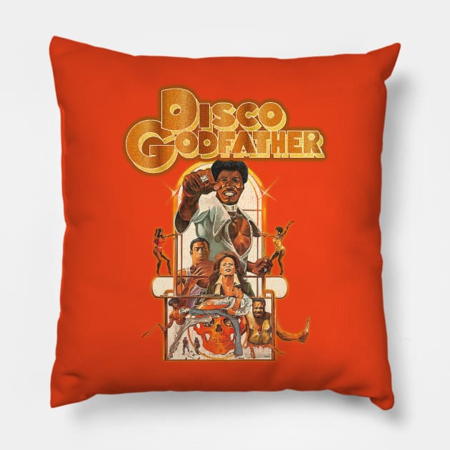 Disco Godfather Pillow by darklordpug