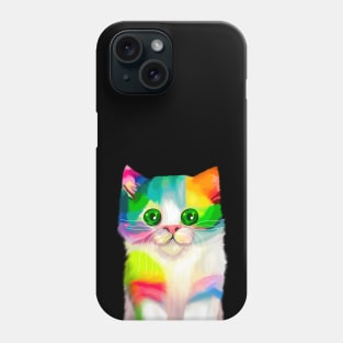 Rainbow Kitten Phone Case