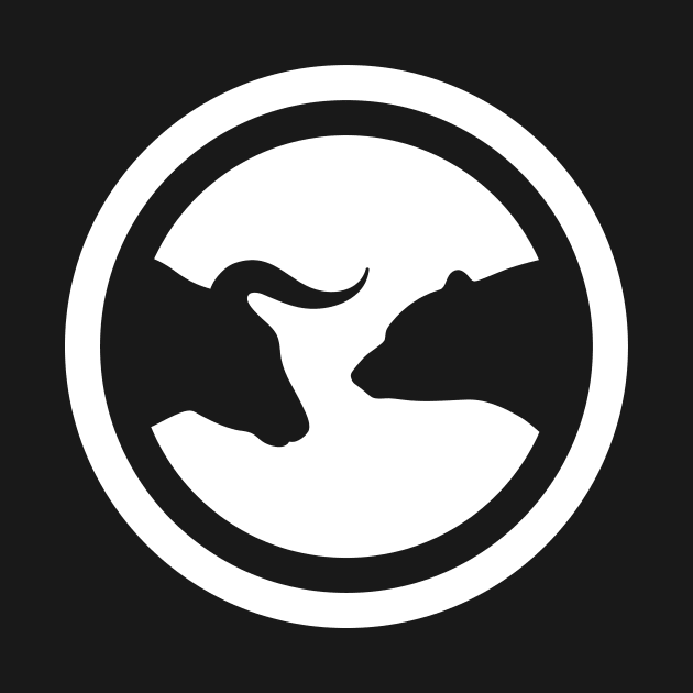 Crypto Trend Symbol - Bull and Bear by Magicform