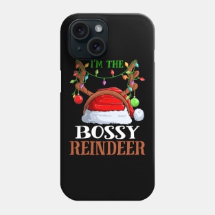 Im The Bossy Reindeer Christmas Funny Pajamas Funny Christmas Gift Phone Case