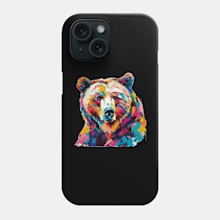 Bear Colorful Pop Art Design Animal Lover Gift Idea Phone Case