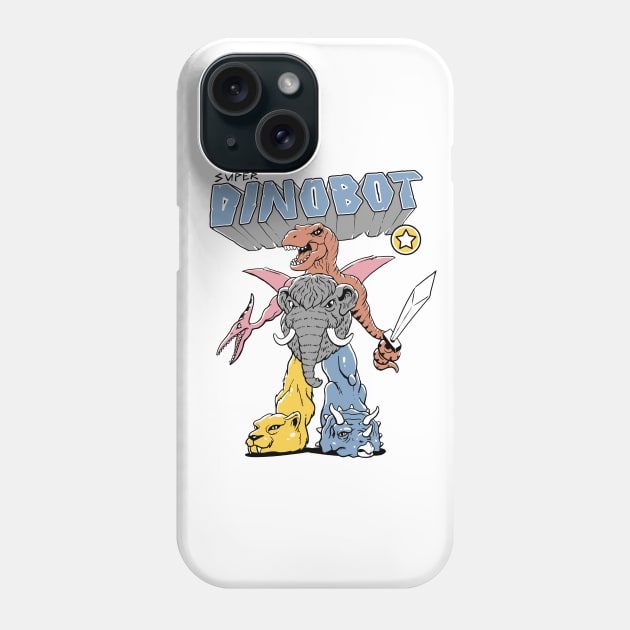 Super Dino Bot Phone Case by Vincent Trinidad Art