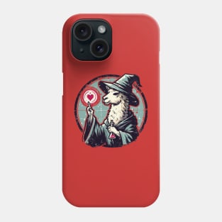 llama wizard of love Phone Case