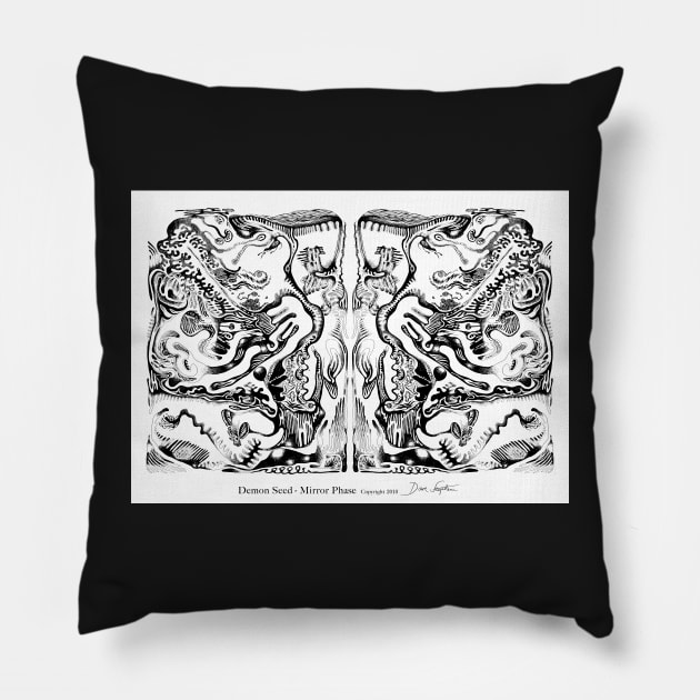 Mitochondria Mirror Phase Pillow by Lines