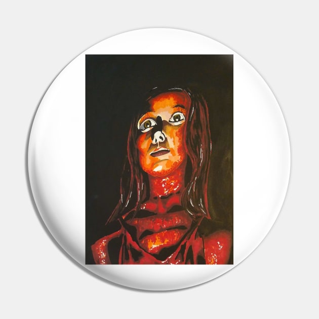 Carrie portrait (original) Pin by StagArtStudios