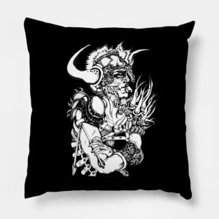 Knight Attitude Fantasy Illustration Portrait Pillow