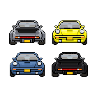 Porsche 911 Turbo Pixelart T-Shirt