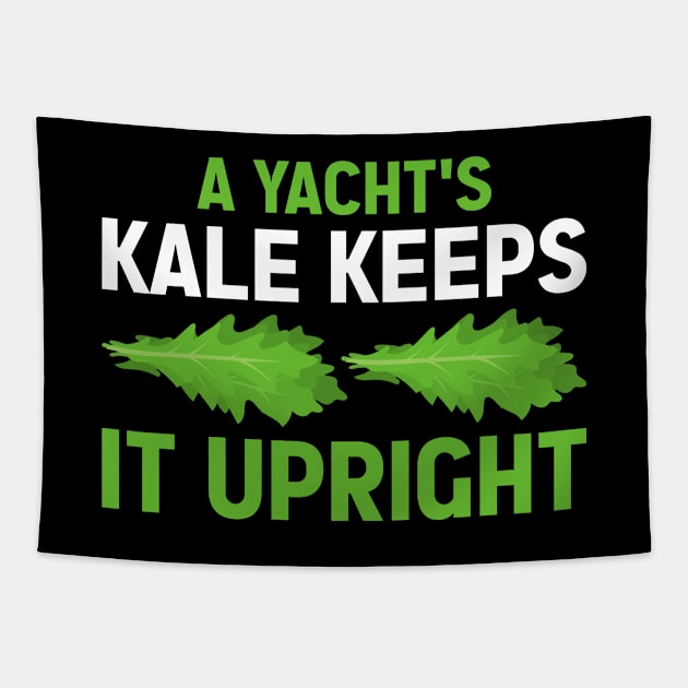 A yacht s kale keeps it upright Tapestry by maxcode