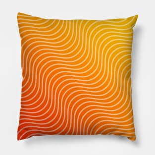 yellow orange gradient Pillow