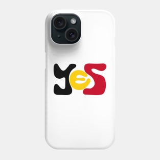 Yes to The Voice to Parliament Referendum Australia Aboriginal and Torres Straight Islander Phone Case