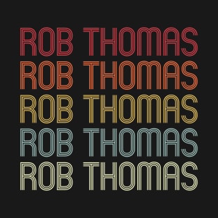 Retro Rob Wordmark Repeat - Vintage Style T-Shirt