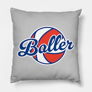 Baller - Old School Basketball Pillow