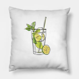 Mojito Pastel Art Pillow