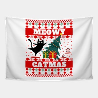 Meowy Catmas Tapestry