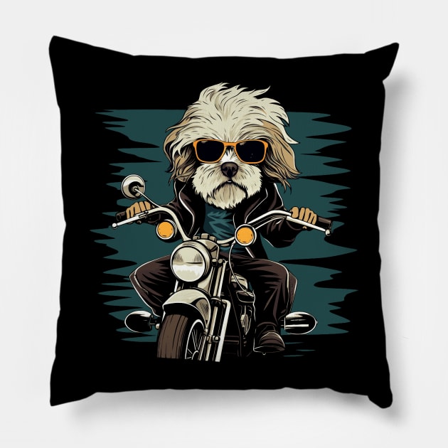 Breeze & Chrome: Easy Rider Vibes Pillow by Kibo2020