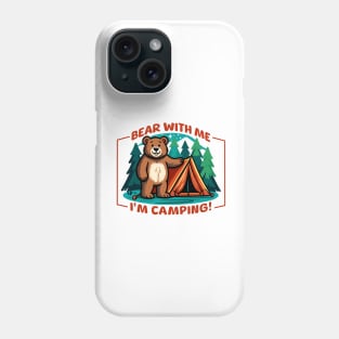 Camping Bear Outdoors Adventure Gift Phone Case