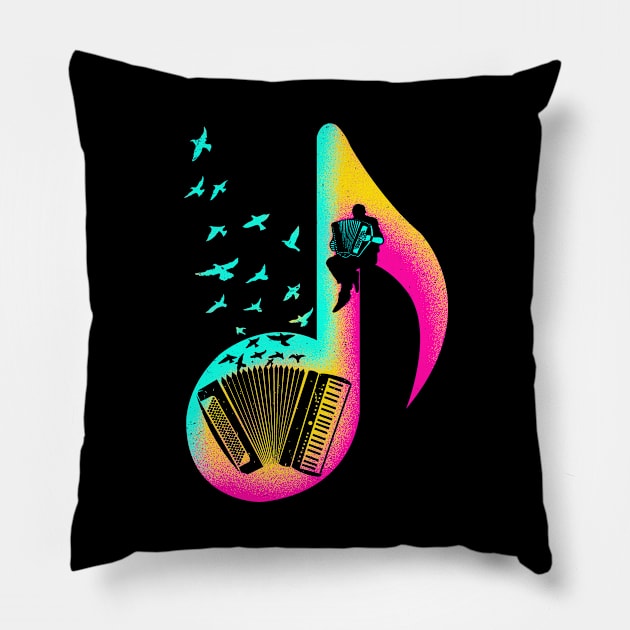 Music Accordion Player Pillow by barmalisiRTB