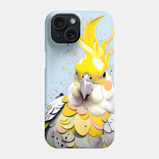 Cockatiel Watercolor Splash Phone Case