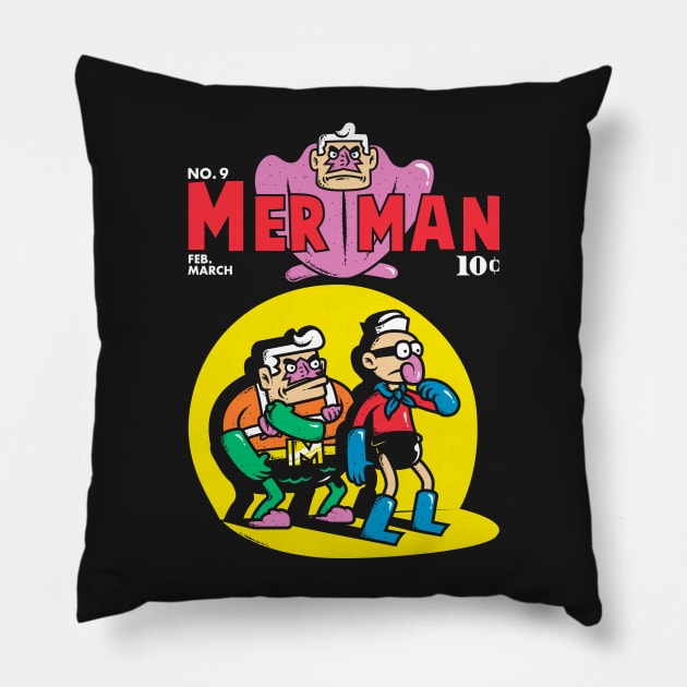 Merman Pillow by krisren28