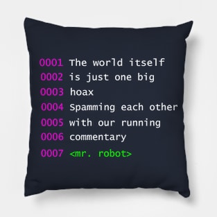 Mr Robot Quote Pillow