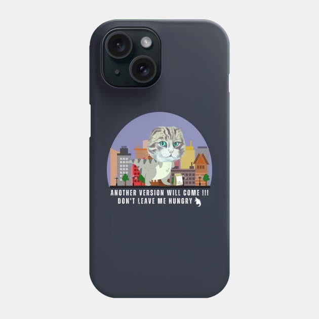 Cat dinosaur Phone Case by Nano-none