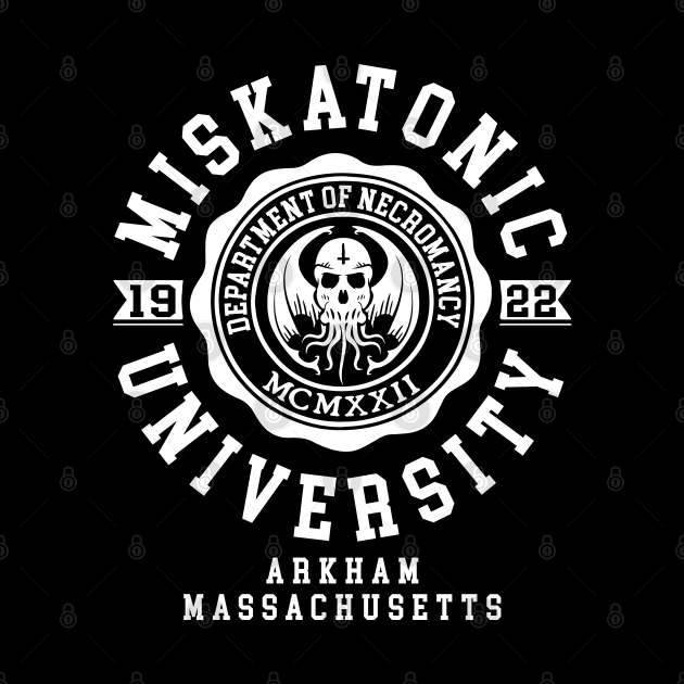 CTHULHU - MISKATONIC UNIVERSITY - LOVECRAFT by Tshirt Samurai