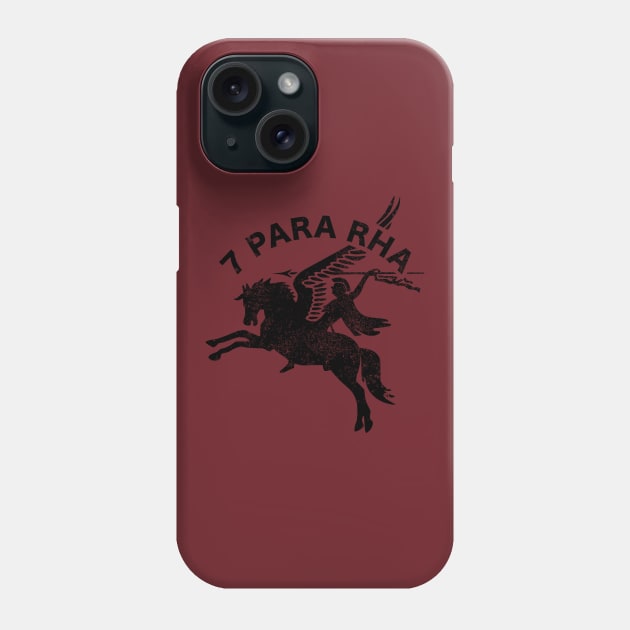 7th Parachute Regiment Royal Horse Artillery (distressed) Phone Case by Firemission45