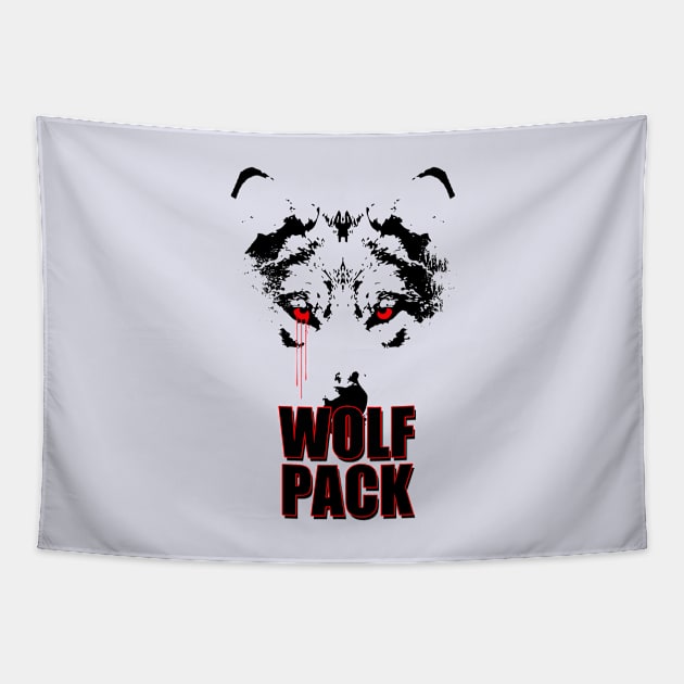 Wolf Pack Tapestry by slugareadesign