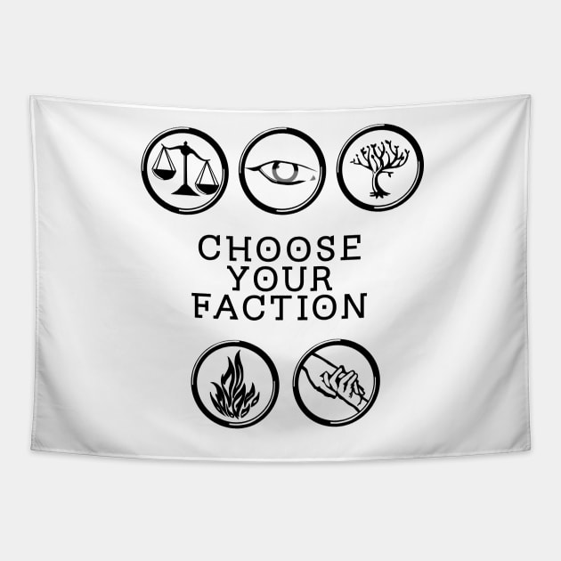 Choose Your Faction Tapestry by Lunil