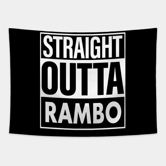 Rambo Name Straight Outta Rambo Tapestry by ThanhNga