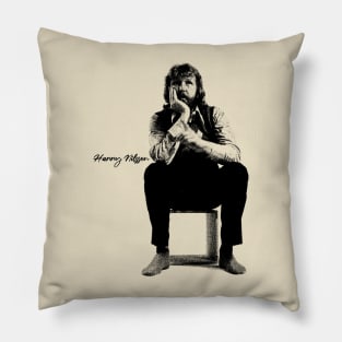 Harry Nilsson Retro Vintage Pillow